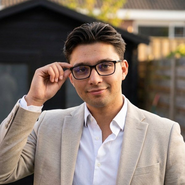Foto van Reza van den Heuvel, oprichter van Toolkompas